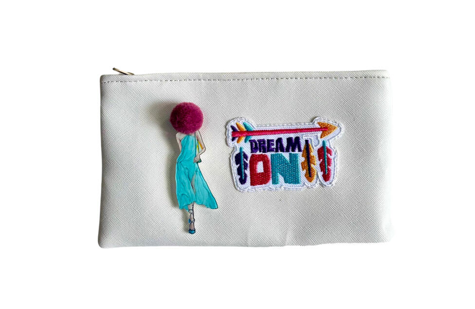 Pouch with patch &amp; brooch- PHP 450